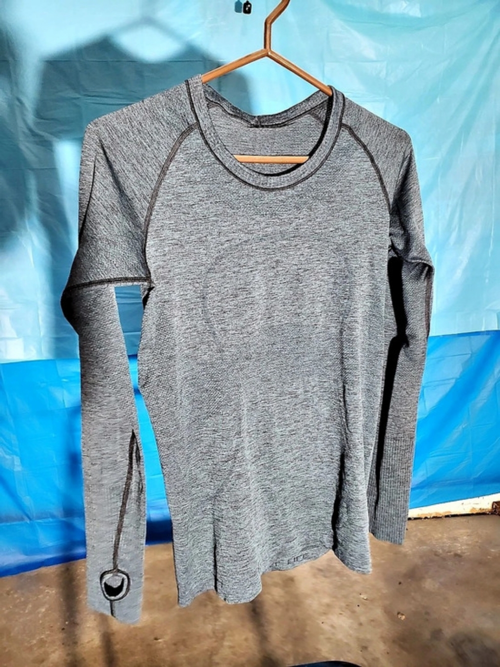 lululemon Swiftly Tech Long Sleeve Shirt Teal/Gray Athletic Top